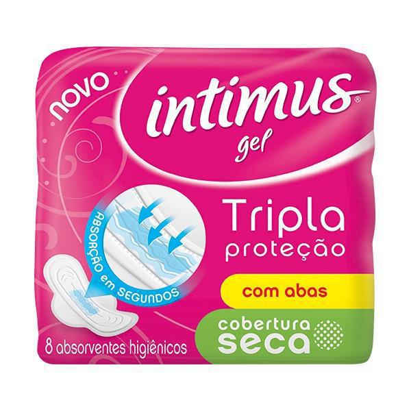 ABSORVENTE INTIMUS GEL NOTURNO SECA COM ABAS 8 UN