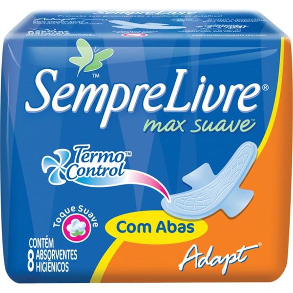 ABSORVENTE SEMPRE LIVRE ADAPT PLUS ULTRA SUAVE C/ABAS COM 8U