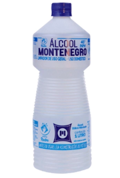 ALCOOL MONTENEGRO BACTERICIDA 46º INPM 1L