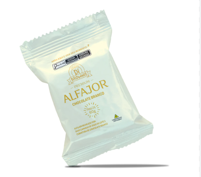 ALFAJOR DI BROWNIE CHOCOLATE BRANCO 60G