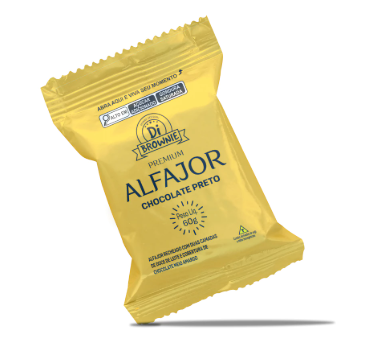 ALFAJOR DI BROWNIE CHOCOLATE PRETO 60G