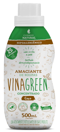 AMAC ROUPAS VINAGREEN CONC. 500ML COCO