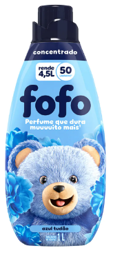 AMACIANTE ROUPAS FOFO CONCENTRADA AZUL TUDÃO 1L