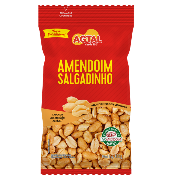 AMENDOIM AGTAL SALGADINHO 400G