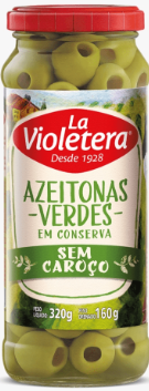 AZEITONA VIDRO LA VIOLETERA S/C 160 G