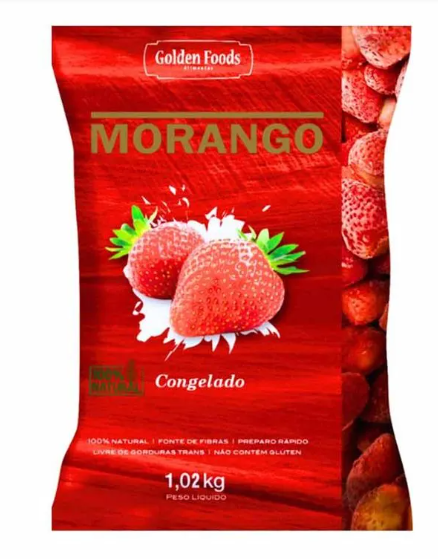 MORANGO CONGELADO GOLDEN FOODS 1,02 KG