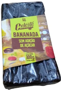 BANANADA CELESTE BARRA SEM AÇÚCAR 300G
