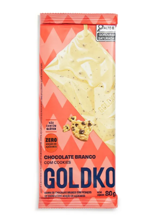 BARRA DE CHOC.BRC C/COOKIES GOLDKO 80G