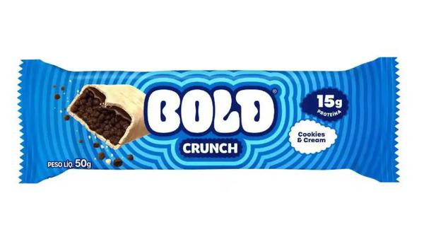 BARRA DE PROTEINA BOLD CRUNCH 60G COOKIES & CREAM