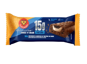 BARRA PROTEICA 3 CORACOES CAPPUCCINO COOKIES 50G