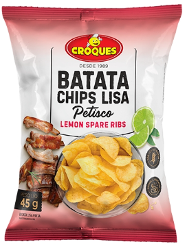 BATATA CROQUES CHIPS LISA LEMON SPARE RIBAS 45G