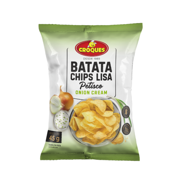 BATATA CROQUES CHIPS LISA ONION CREAM 45G