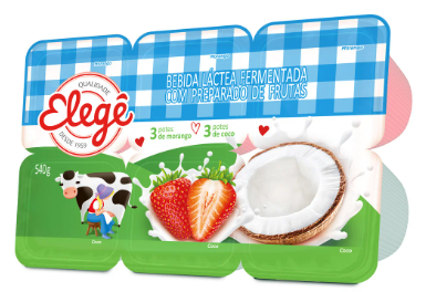 BEBIDA LÁCTEA MORANGO COCO ELEGÊ 540G