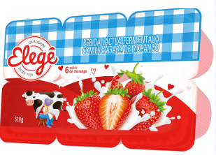BEBIDA LÁCTEA MORANGO ELEGÊ 540G