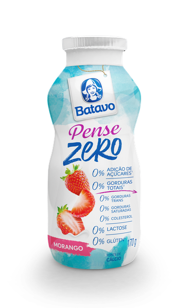 BEBIDA LACTEA BATAVO PENSE ZERO MORANGO 170G