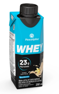 BEBIDA LACTEA PIRACANJUBA 23G WHEY BAUNILHA 250ML