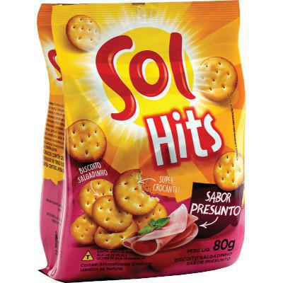 BISC SALGADINHO HITS SOL 80G PRESUNTO