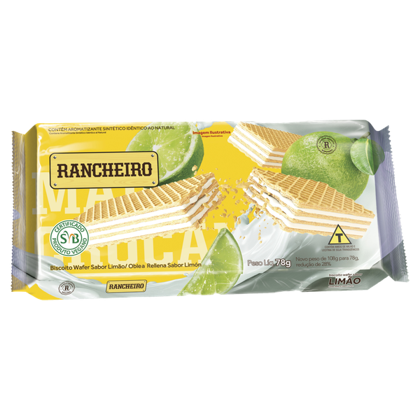 BISC WAFER RANCHEIRO 78 G LIMAO