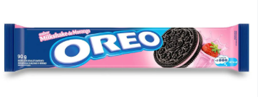 BISCOITO LACTA OREO MILKSHAKE MORANGO 90 G
