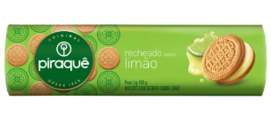 BISCOITO RECHEADO PIRAQUÊ LIMÃO 160 G
