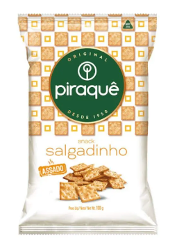 BISCOITO SALGADINHO PIRAQUÊ 100G