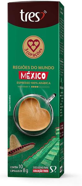 CAPSULA 3 CORAÇÕES ESPRESSO REGIÕES DO MUNDO MEXICO 80G
