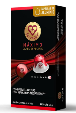 CAPSULA 3 CORACOES ESPECIAIS 56G MAXIMO INTEN.13