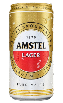 CERVEJA AMSTEL PURO MALTE LATA 269 ML