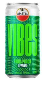 CERVEJA AMSTEL VIBES LIMÃO LATA 269 ML