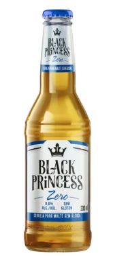CERVEJA BLACK PRINCESS ZERO ALCOOL 330ML LONG NECK SEM GLÚTEN