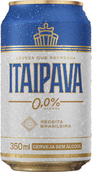 CERVEJA ITAIPAVA 0,0%ALCOOL LATA 350ML