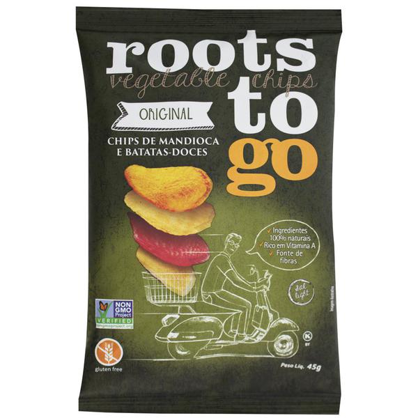 CHIPS BATATA DOCE E MANDIOCA ROOTS TO GO 45G