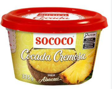 COCADA CREMOSA SOCOCO POTE ABACAXI 335G