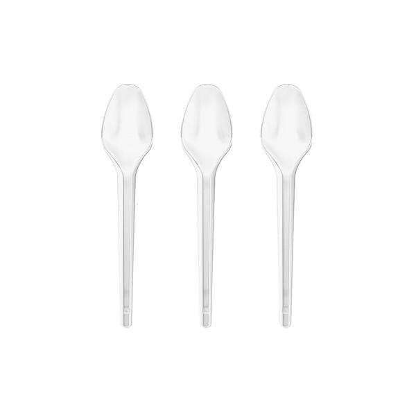 COLHER DESCARTÁVEL MAGITUS CRISTAL 50 UNIDADES