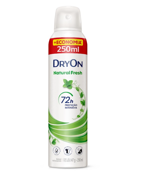 DES.AEROSOL DRYON 250ML/147G NATURAL FRESH