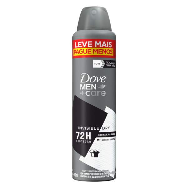 DESODORANTE AEROSOL DOVE INVISIBLE DRY MEN+CARE 250ML