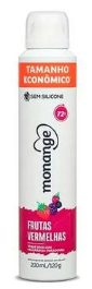 DESODORANTE AEROSOL MONANGE 200ML FRUT. VERMELHAS