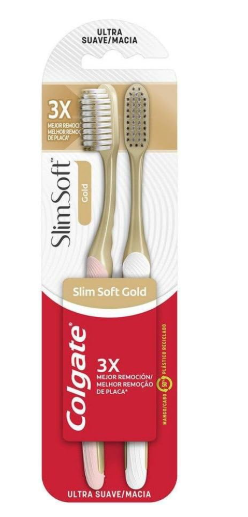 ESC DENTAL COLGATE SLIM SFT 2UN GOLD