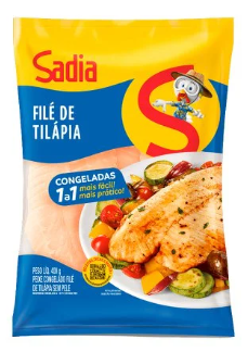 FILE DE TILAPIA SADIA CONGELADO 400G
