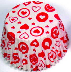 FORMINHA PARA CUPCAKE 30 UIDADES CORAÇÃO