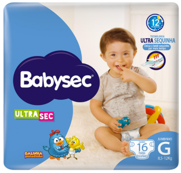 FRALDA BABYSEC GALINHA PINTAD 16 UN ULTRA G