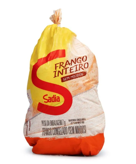 FRANGO INTEIRO SEM MIUDOS SADIA KG