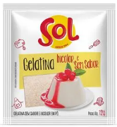 GELATINA SOL SEM SABOR INCOLOR 12G