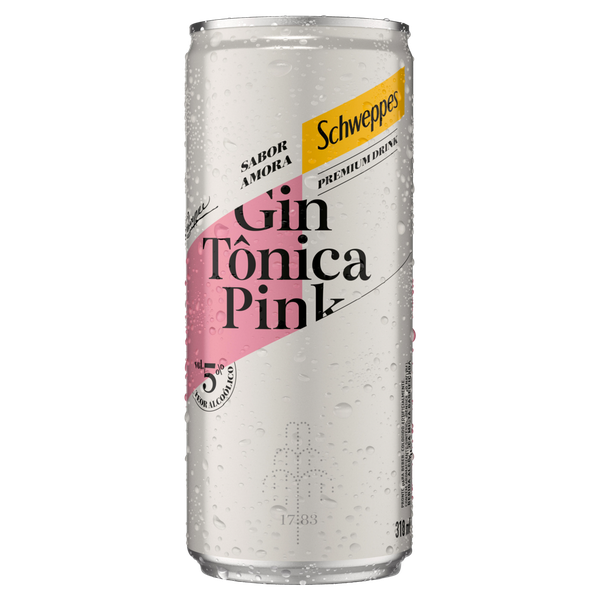 GIN TONICA SCHWEPPES PINK 310ML
