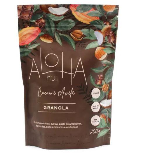 GRANOLA ALOHA CACAU E AVELA 200G
