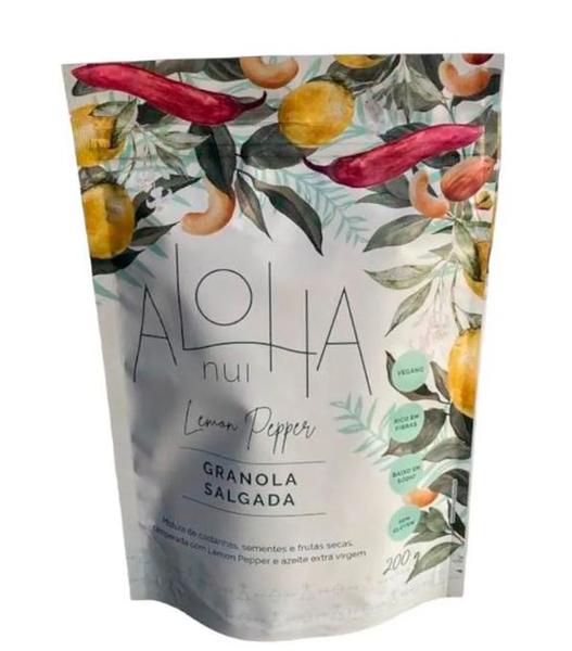GRANOLA ALOHA SALGADA LEMON PEPPER 200G