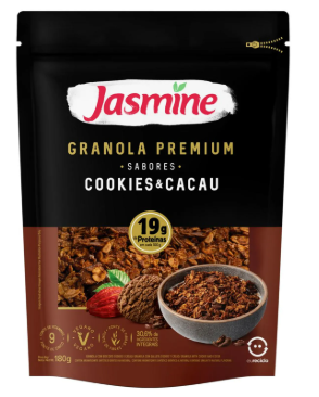 GRANOLA PREMIUM JASMINE COOKIES E CACAU 180G