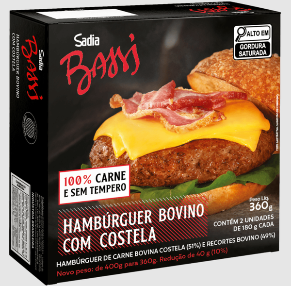 HAMB.SADIA BOVINO BASSI COSTELA 360G