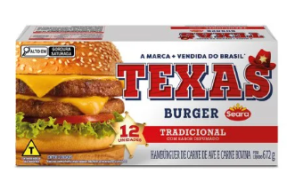 HAMBURGUE SEARA TEXAS BURGUER 672G