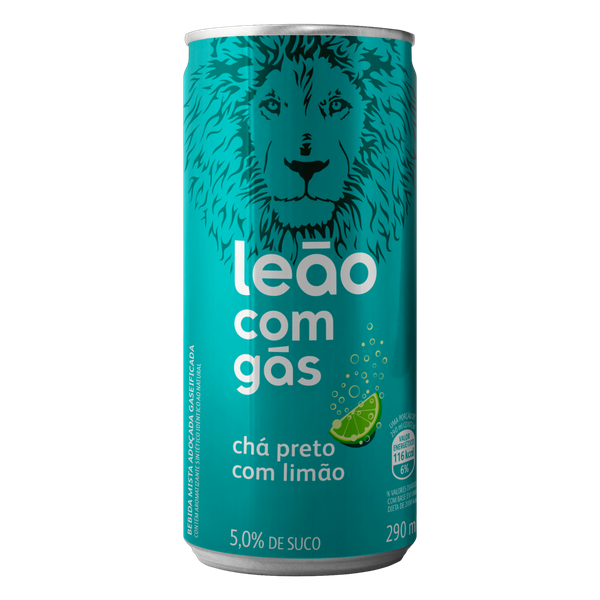 ICE TEA LEÃO COM GÁS LIMÃO ZERO 290 ML